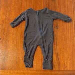 Gray Bamboo Baby Zip Up